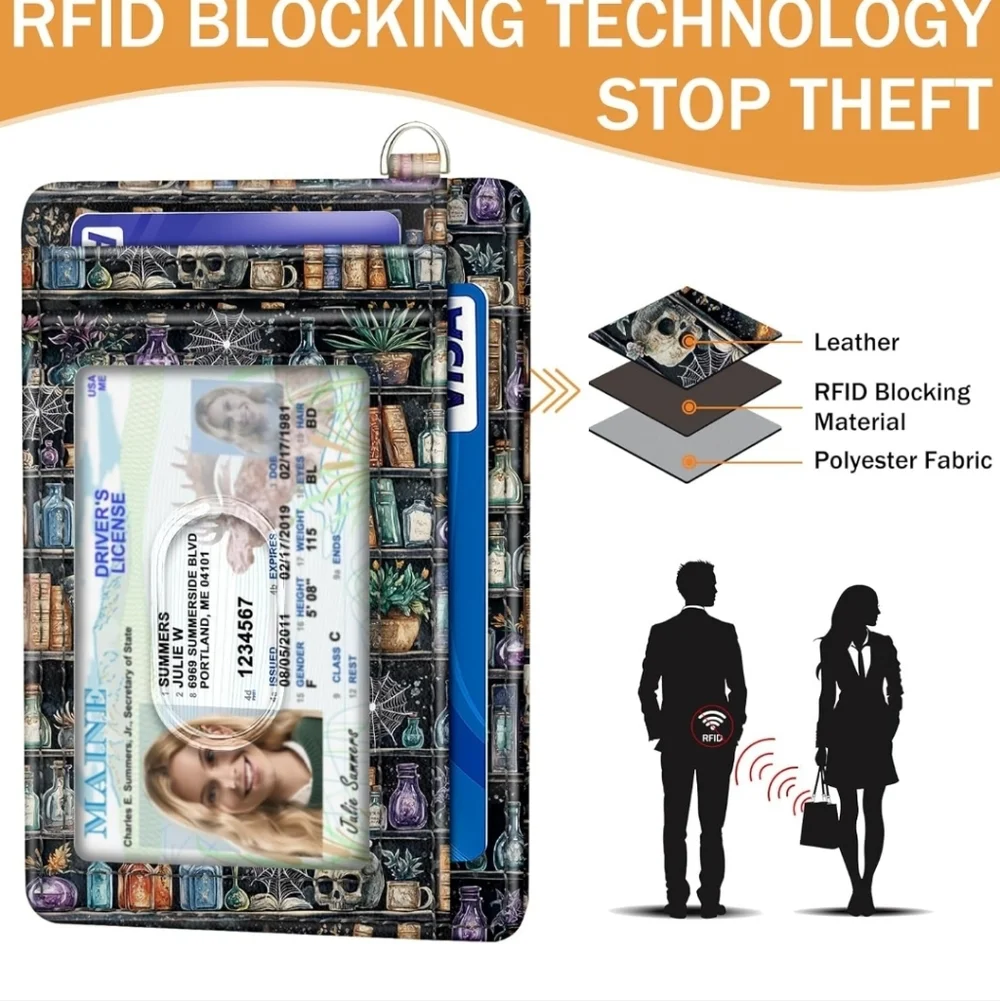 Mystical Bookcase Tablet Case with Card Slots